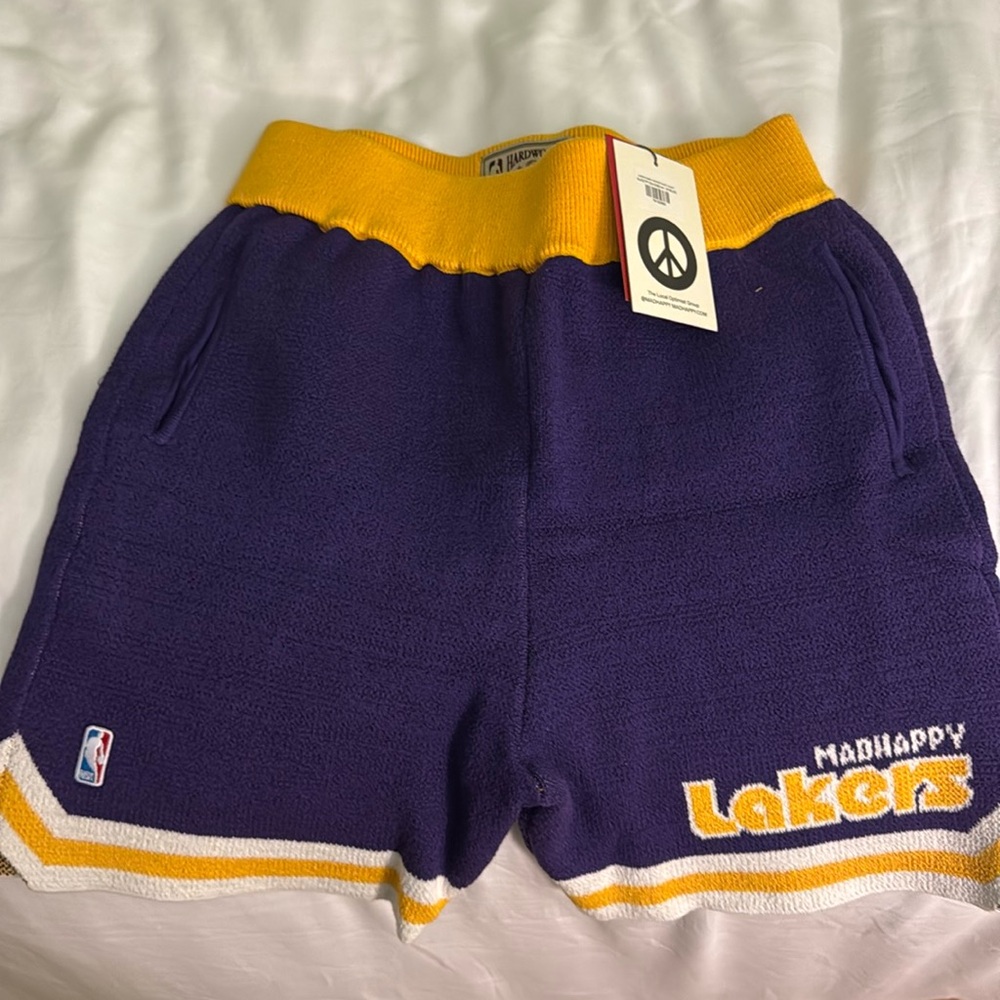 Madhappy Lakers Sweater Knit Shorts